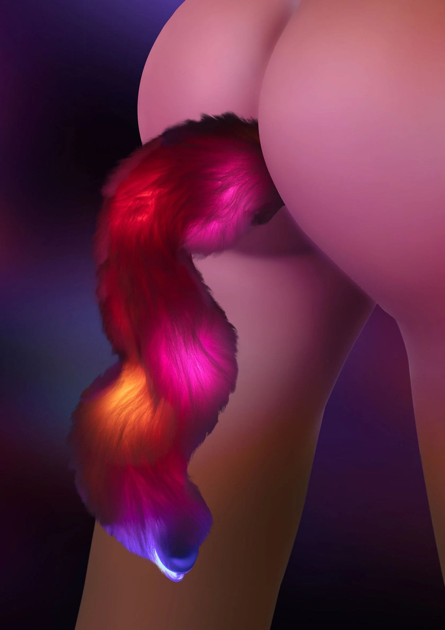 Beste vandaag nog: Glow In the Dark Unicorn Tail & Buttplug LED by Taboom - bij Happytoys - Default Title - 17209 - BLACK