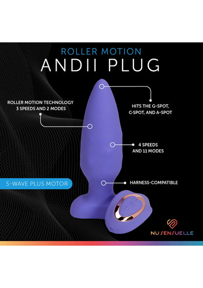 Beste vandaag nog: Andii Roller Motion Plug by Nu Sensuelle - bij Happytoys Sexshop: online sex shop for Feeling Happy & Easy 😊