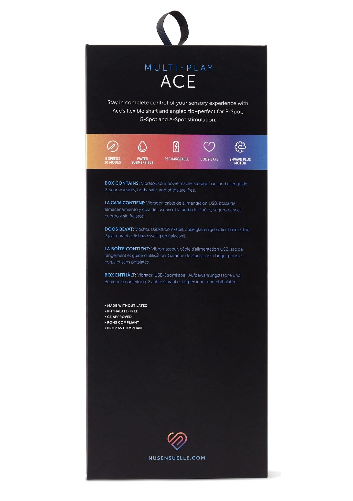 Beste vandaag nog: ACE Multi - Play Vibrator by Nu Sensuelle - bij Happytoys Sexshop: online sex shop for Feeling Happy & Easy 😊