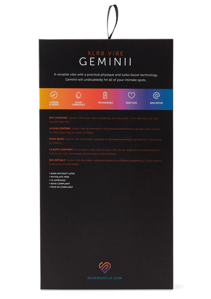 Bestel: Geminii XLR8 Vibrator by Nu Sensuelle - bij Happytoys: de erotische sex webshop | liever Happy dan Easy ⭐⭐⭐⭐⭐