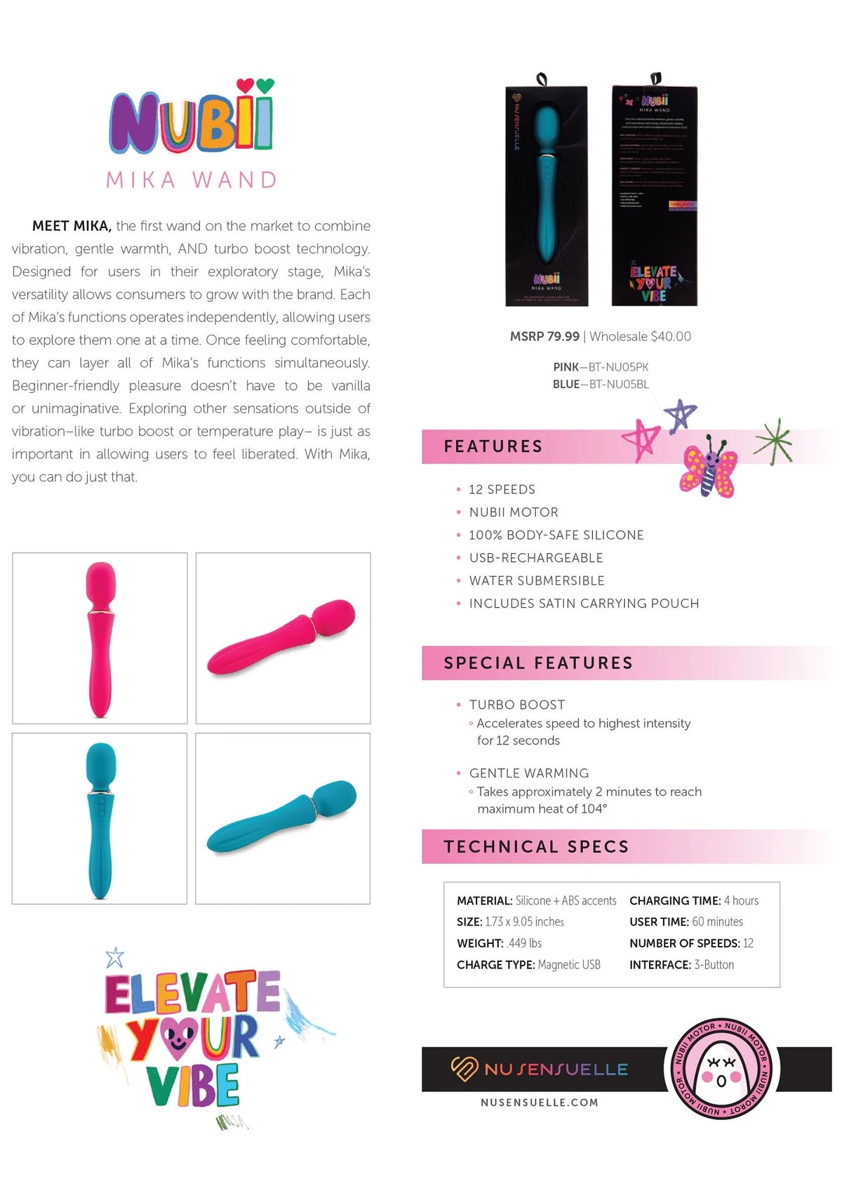 Beste vandaag nog: Nubii Mika Wand by NuSensuelle - bij Happytoys Sexshop: online sex shop for Feeling Happy & Easy 😊