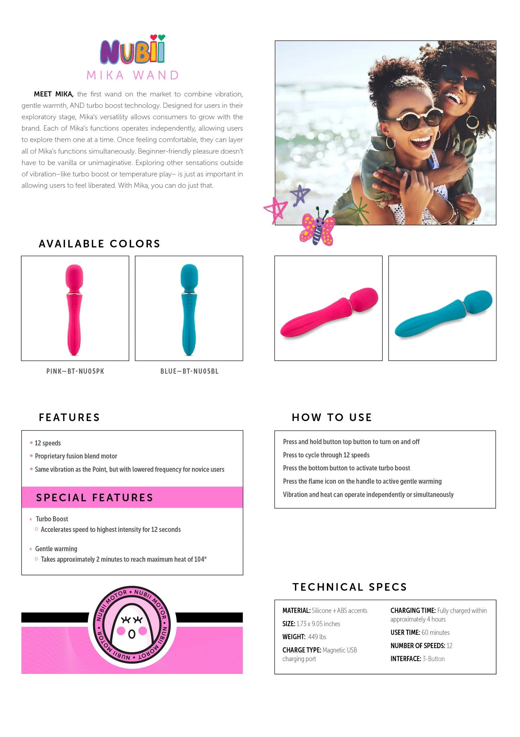 Beste vandaag nog: Nubii Mika Wand by NuSensuelle - bij Happytoys Sexshop: online sex shop for Feeling Happy & Easy 😊