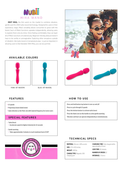 Beste vandaag nog: Nubii Mika Wand by NuSensuelle - bij Happytoys Sexshop: online sex shop for Feeling Happy & Easy 😊