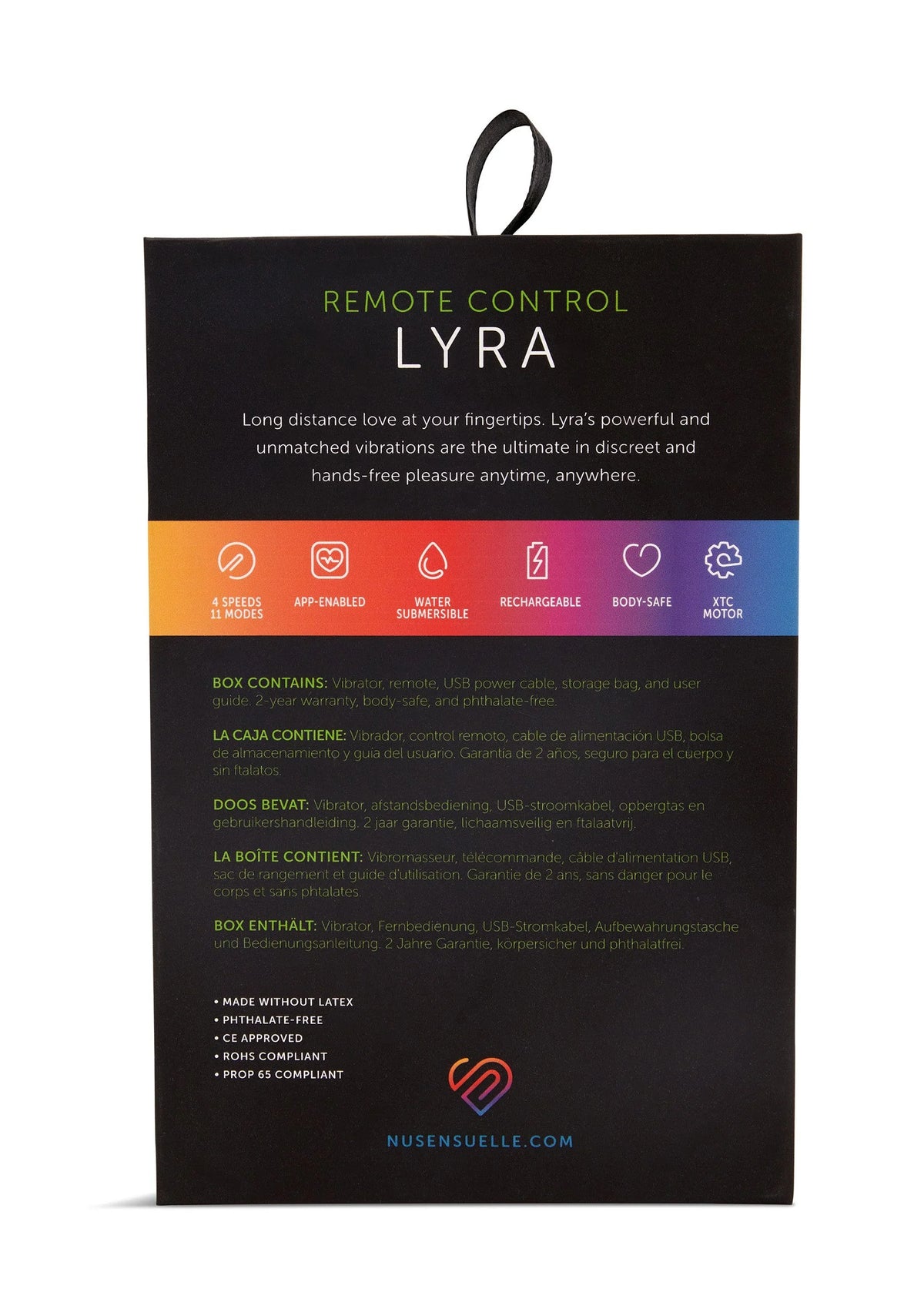 Beste vandaag nog: Lyra Panty Vibrator + App by NuSensuelle - bij Happytoys Sexshop: online sex shop for Feeling Happy & Easy 😊