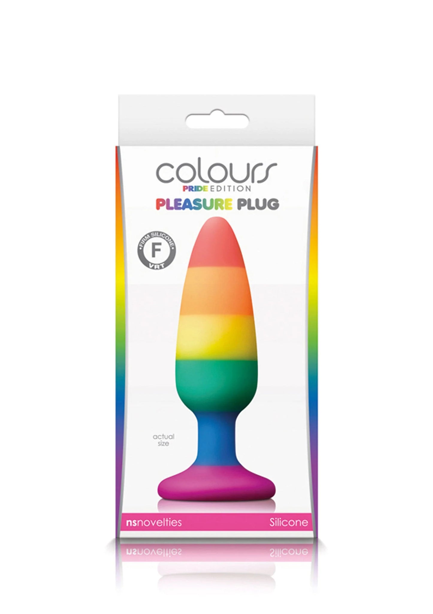 Bestel: Colours Pride Edition Pleasure Plug Medium Butplug by NS Novelties - bij Happytoys: de erotische sex webshop | liever Happy dan Easy ⭐⭐⭐⭐⭐