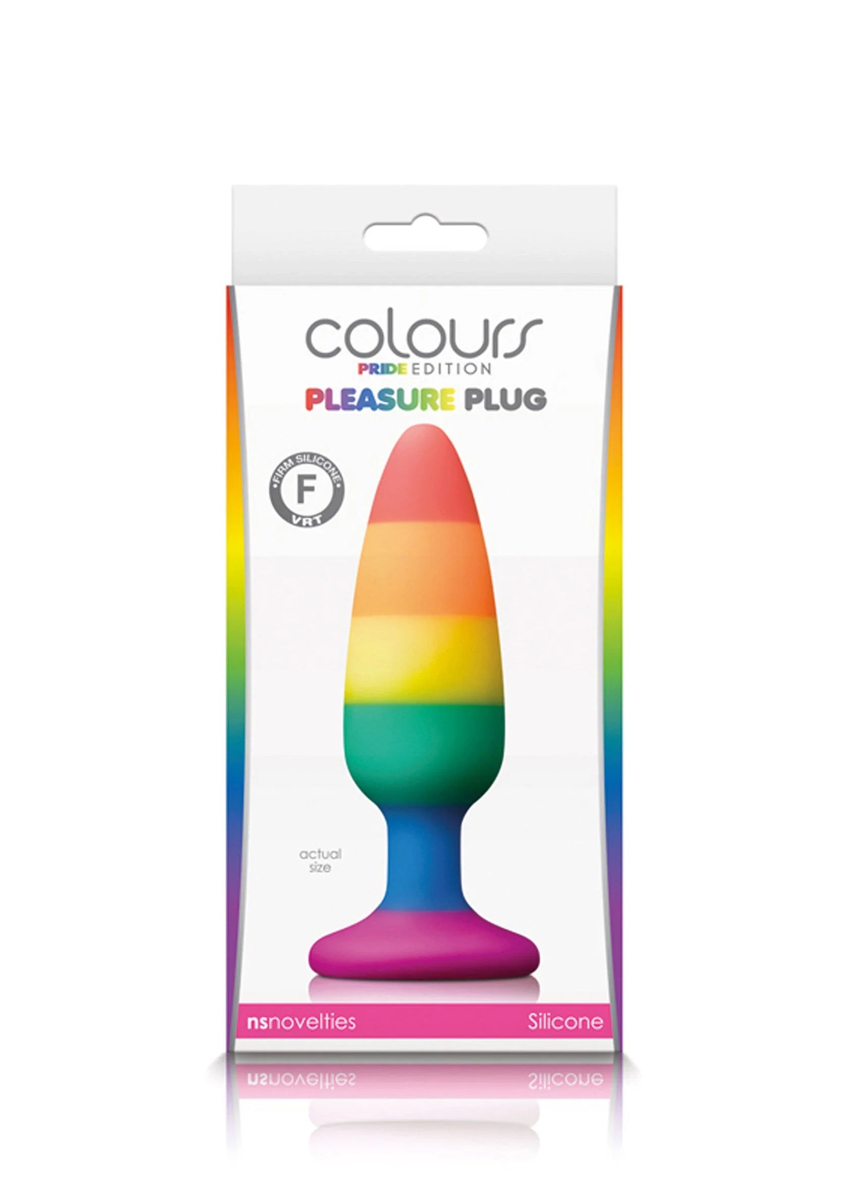 Bestel: Colours Pride Edition Pleasure Plug Medium Butplug by NS Novelties - bij Happytoys: de erotische sex webshop | liever Happy dan Easy ⭐⭐⭐⭐⭐