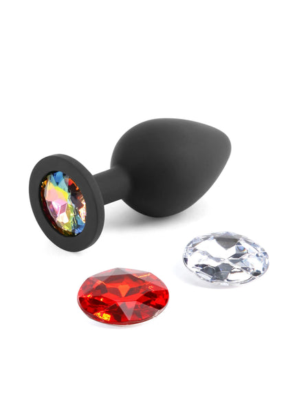 Bestel: Glams Xchange Round Medium by NS Novelties - bij Happytoys: de erotische sex webshop | liever Happy dan Easy ⭐⭐⭐⭐⭐ - Default Title - 18253 - BLACK