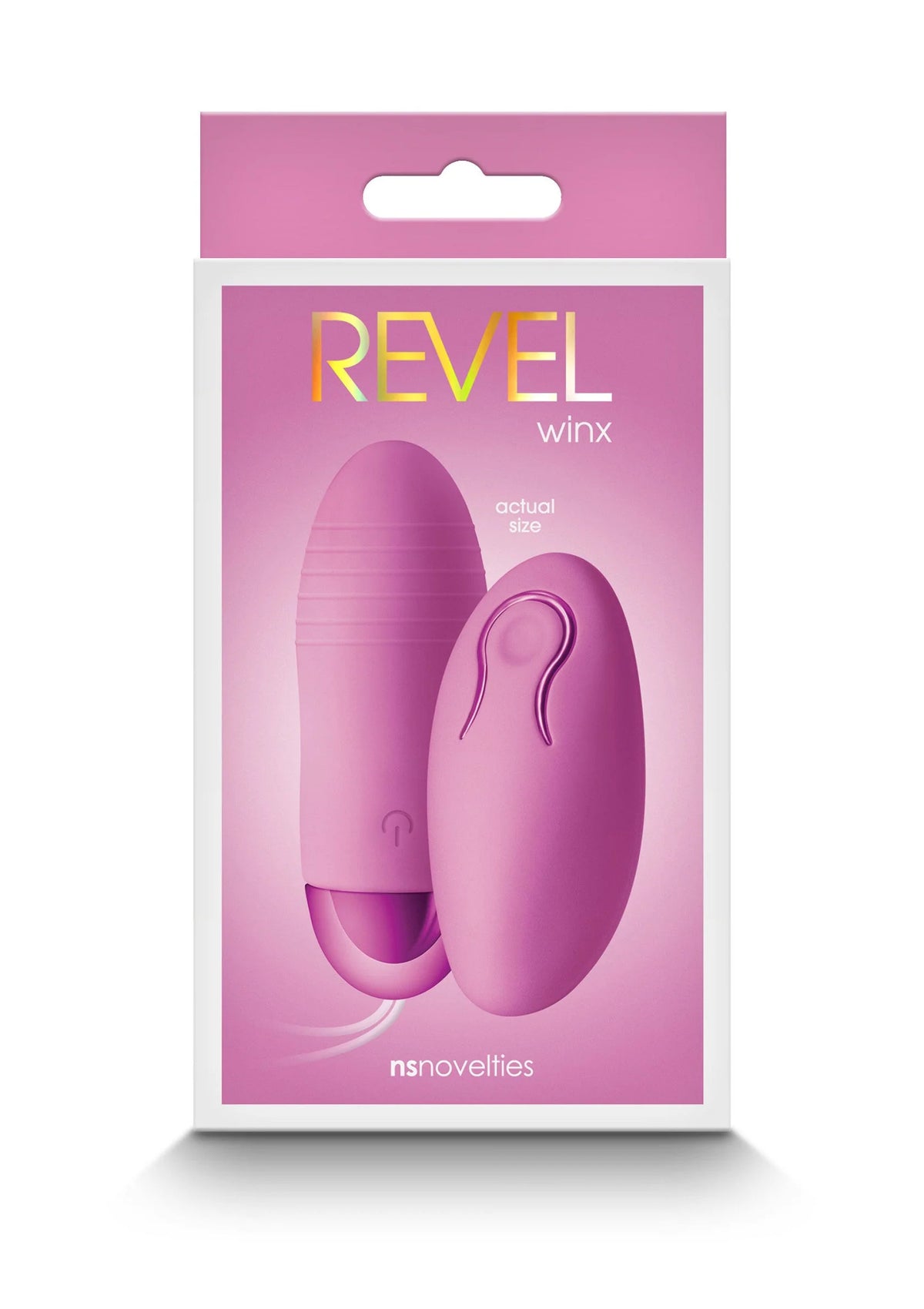 Roze vibrator-set met twee eivormige onderdelen, verpakking