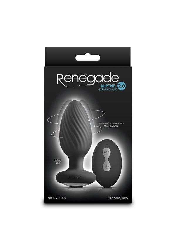 Bestel: Alpine 2.0 remote controlled vibrating Buttplug by NS Novelties Renegade - bij Happytoys: de erotische sex webshop | liever Happy dan Easy ⭐⭐⭐⭐⭐