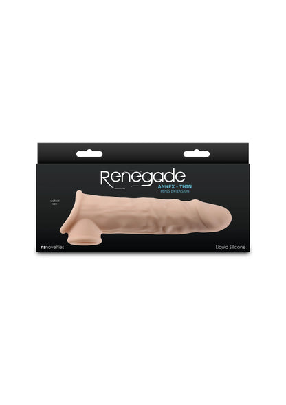 Verpakte Renegade Annex Thin: lichtbeige vloeibaar siliconen seksspeeltje