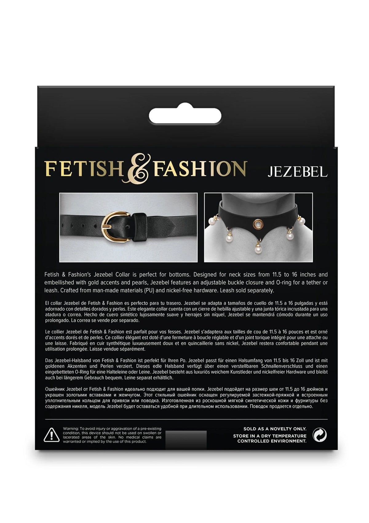 Bestel: Jezebel Collar - bij Happytoys: de erotische sex webshop | liever Happy dan Easy ⭐⭐⭐⭐⭐