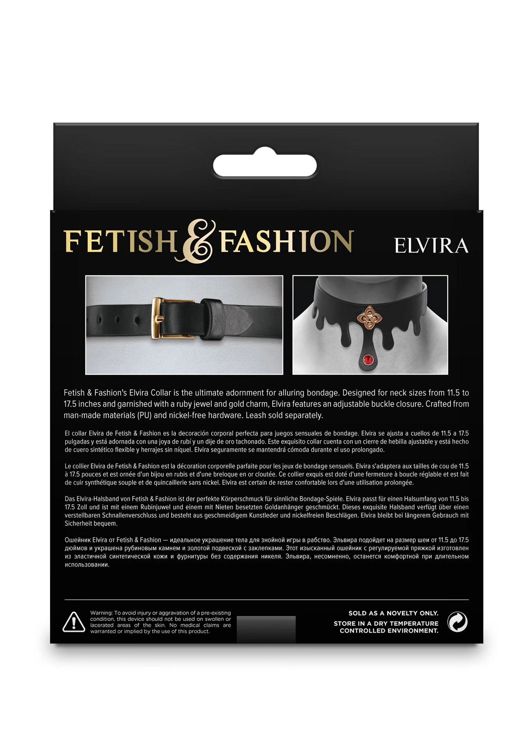 Beste vandaag nog: Elvira Collar by NS Novelties - bij Happytoys Sexshop: online sex shop for Feeling Happy & Easy 😊