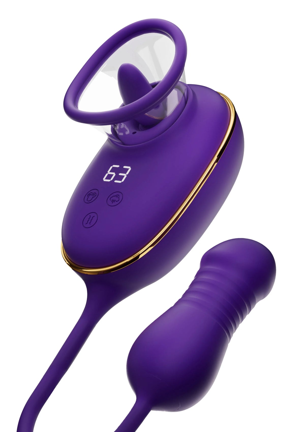 Beste vandaag nog: Licking Clitoral Pump & Anal Stimulator by She.E.O. - bij Happytoys Sexshop: online sex shop for Feeling Happy & Easy 😊 - Default Title - 20209 - PURPLE