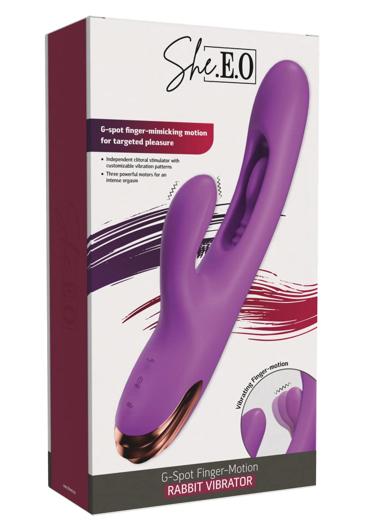 Beste vandaag nog: G - Spot Finger - Motion Rabbit by She.E.O. - bij Happytoys Sexshop: online sex shop for Feeling Happy & Easy 😊