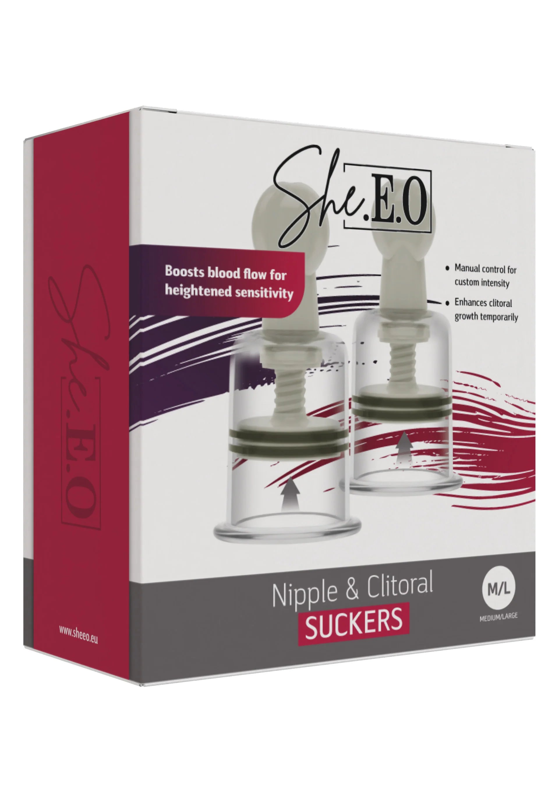 Beste vandaag nog: Nipple & Clitoral Suckers M/L by She.E.O. - bij Happytoys Sexshop: online sex shop for Feeling Happy & Easy 😊