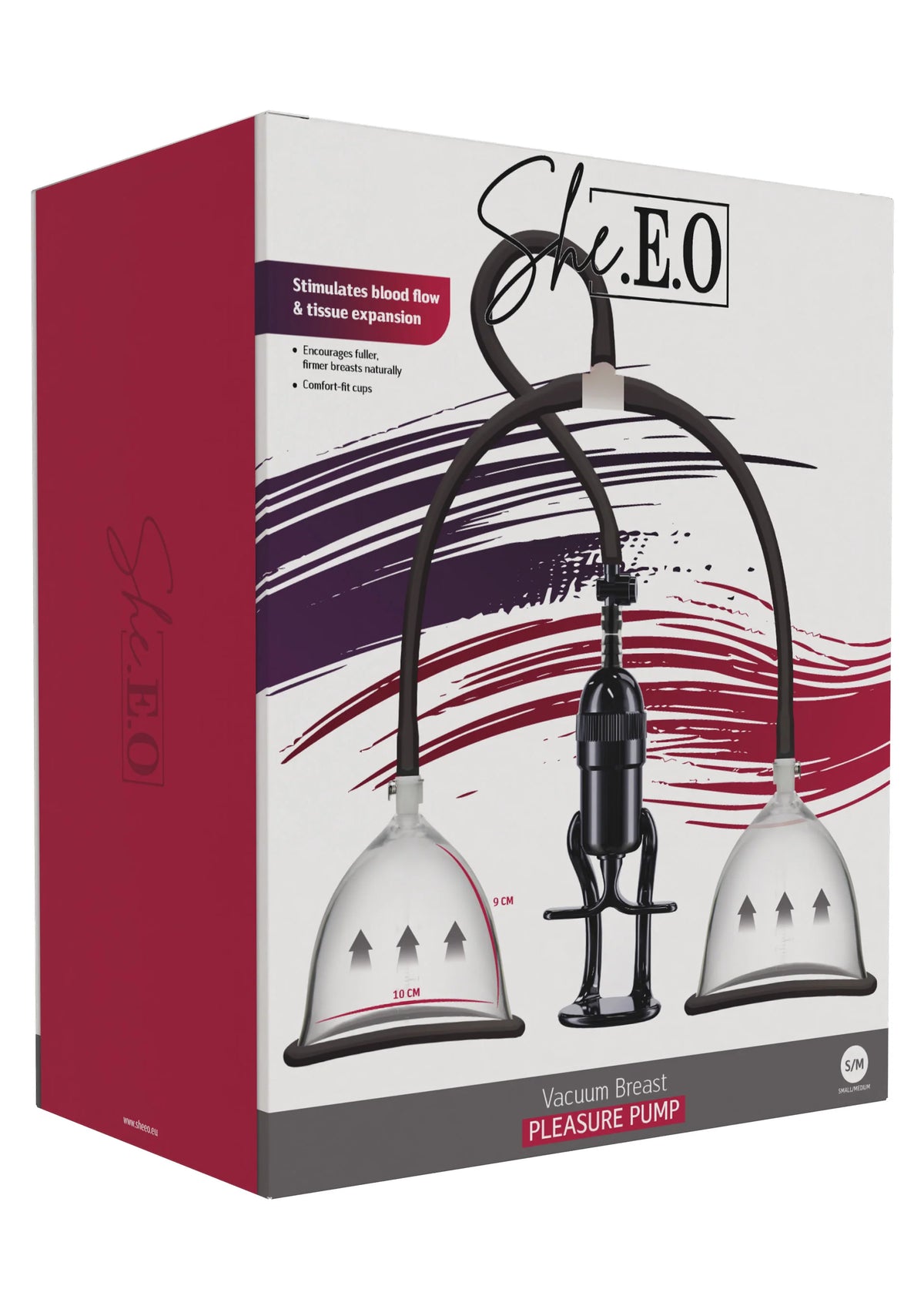 Beste vandaag nog: Vacuum Breast Pleasure Pump S/M by She.E.O. - bij Happytoys Sexshop: online sex shop for Feeling Happy & Easy 😊