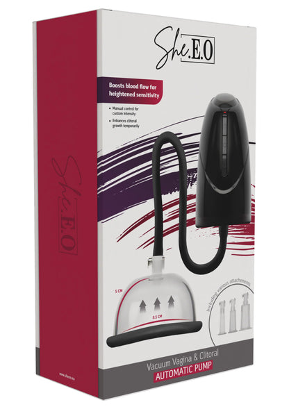 Beste vandaag nog: Vacuum Vagina & Clitoral Automatic Pump by She.E.O. - bij Happytoys Sexshop: online sex shop for Feeling Happy & Easy 😊