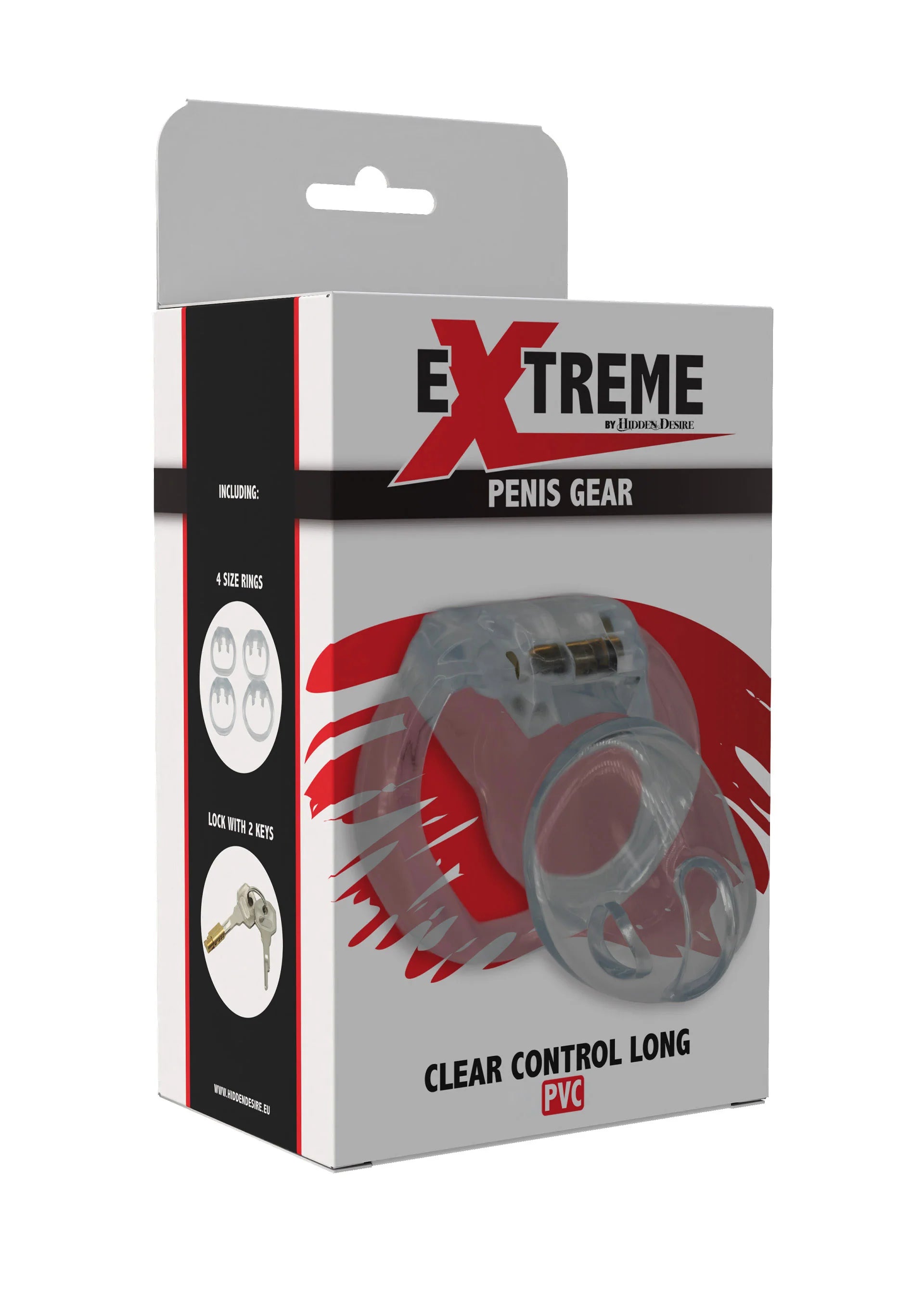 Beste vandaag nog: Clear Control Cock Cage Long by Hidden Desire - bij Happytoys Sexshop: online sex shop for Feeling Happy & Easy 😊