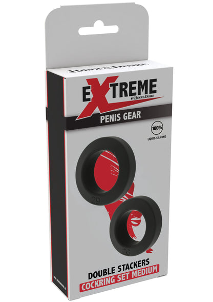 Beste vandaag nog: Double Stackers C - Rings 2 Pcs Set by Hiden Desire - bij Happytoys Sexshop: online sex shop for Feeling Happy & Easy 😊