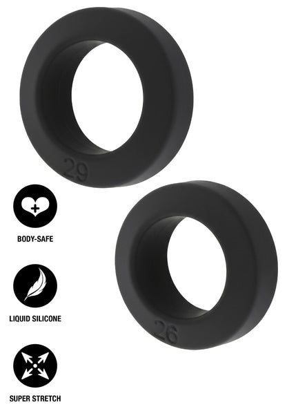 Beste vandaag nog: Double Stackers C - Rings 2 Pcs Set by Hiden Desire - bij Happytoys Sexshop: online sex shop for Feeling Happy & Easy 😊