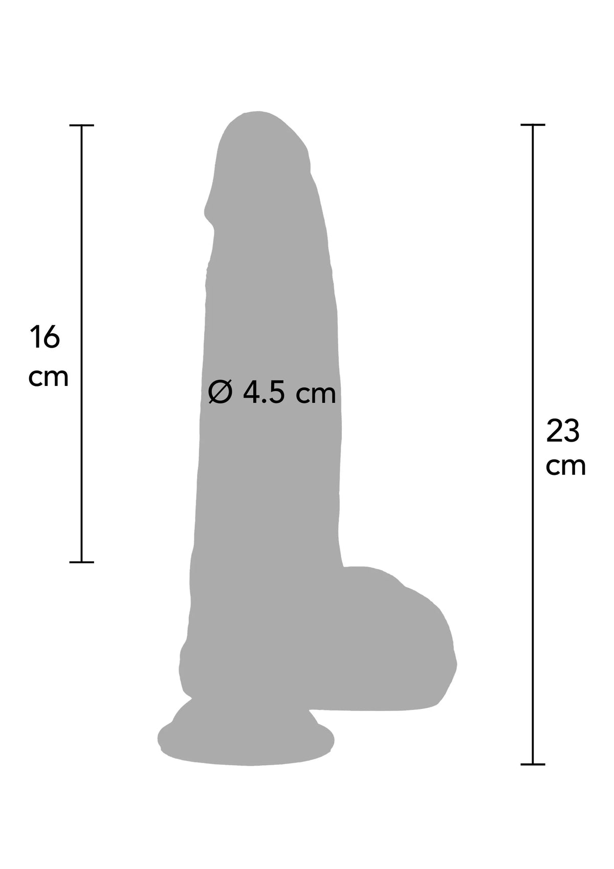 Beste vandaag nog: Ultra Realistic Dildo Silicone 18 cm by Hidden Desire - bij Happytoys Sexshop: Toys for Feeling Happy & Easy 😊