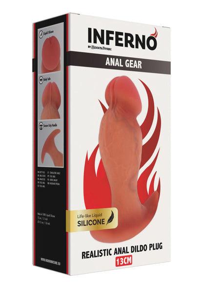 Beste vandaag nog: Realistic Buttplug Liquid Silicone 13 cm by Hidden Desire - bij Happytoys Sexshop: online sex shop for Feeling Happy & Easy 😊