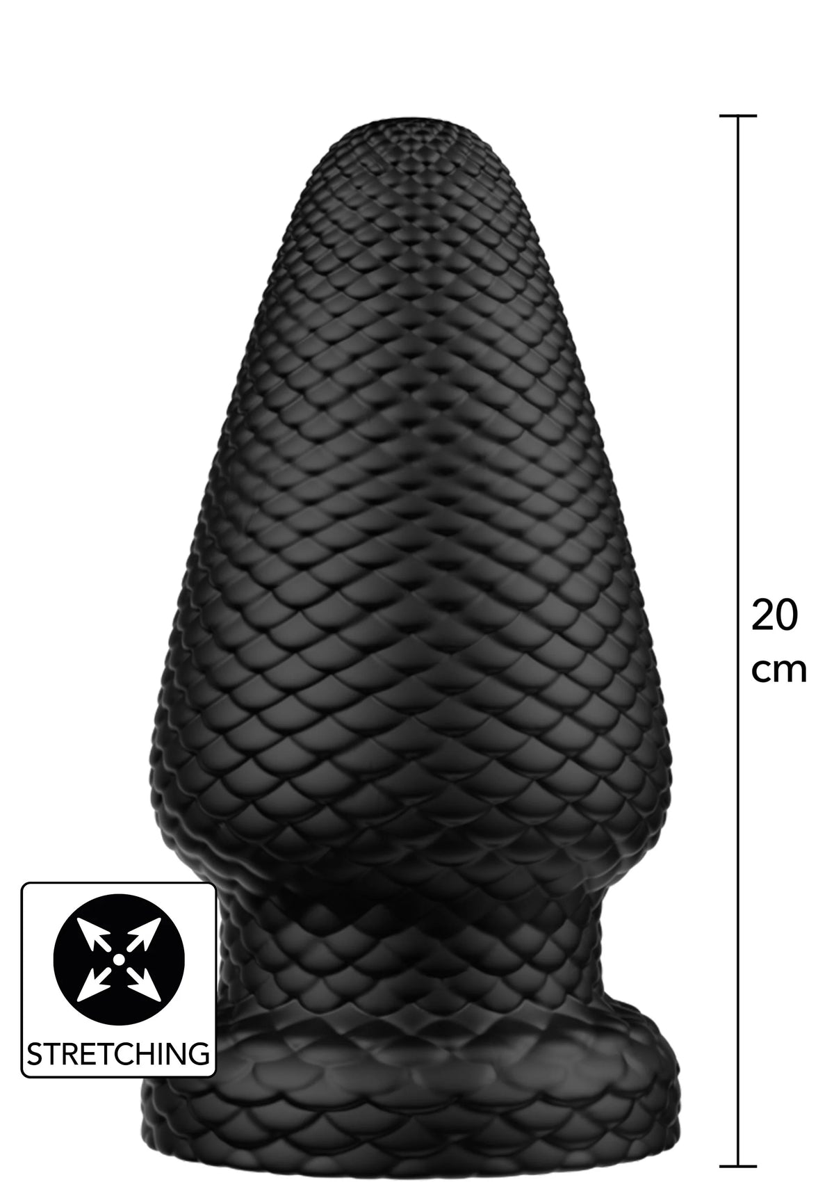 Beste vandaag nog: Giant Dragon Butt Plug PVC XL by Hidden Desire Extreme - bij Happytoys Sexshop: online sex shop for Feeling Happy & Easy 😊 - Default Title - 21236 - BLACK