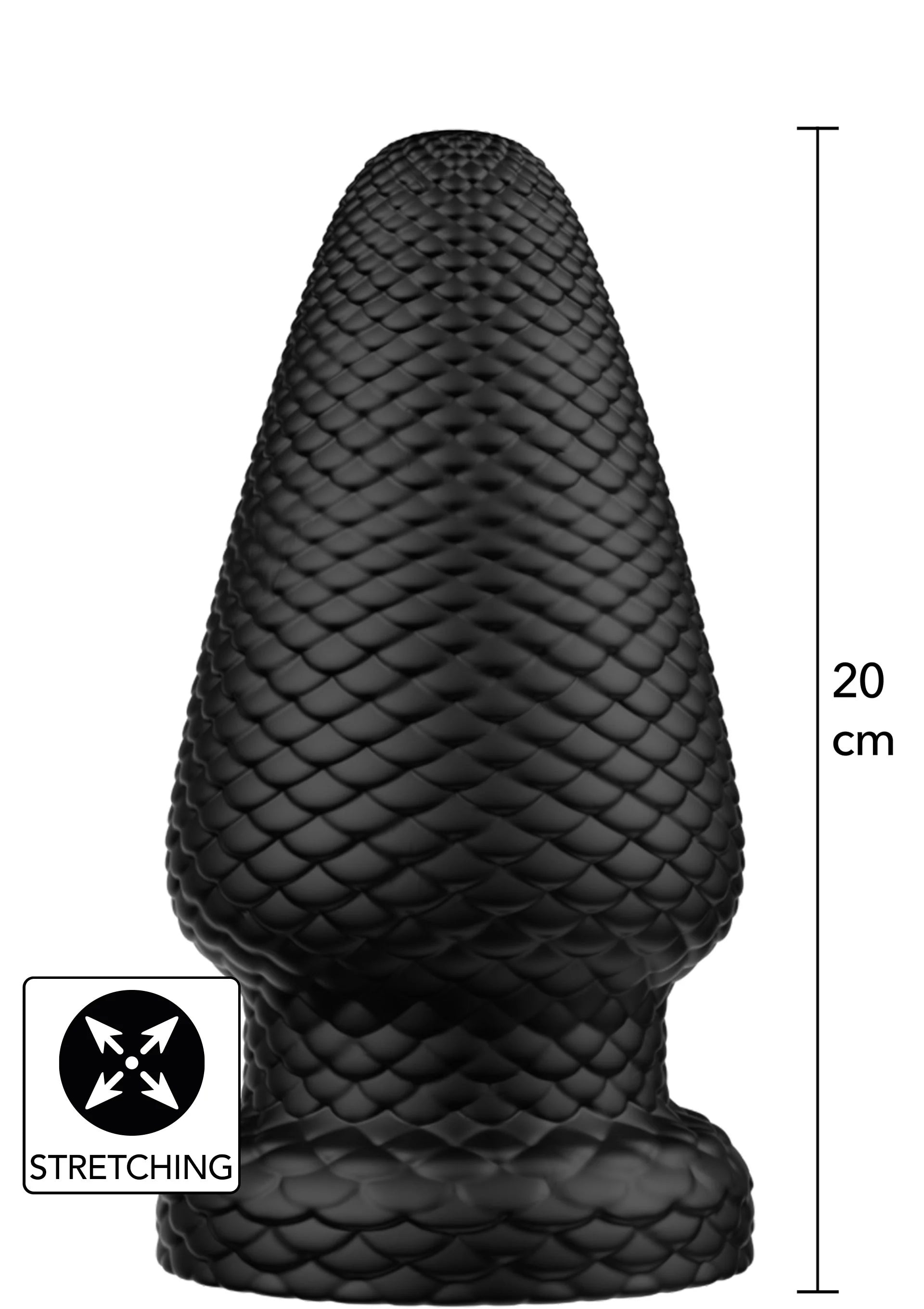Beste vandaag nog: Giant Dragon Butt Plug PVC XL by Hidden Desire Extreme - bij Happytoys Sexshop: online sex shop for Feeling Happy & Easy 😊 - Default Title - 21236 - BLACK