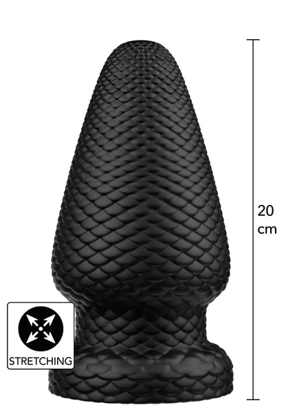 Beste vandaag nog: Giant Dragon Butt Plug PVC XL by Hidden Desire Extreme - bij Happytoys Sexshop: online sex shop for Feeling Happy & Easy 😊 - Default Title - 21236 - BLACK