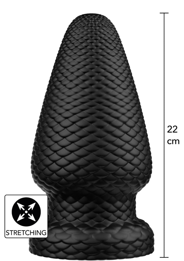 Beste vandaag nog: Giant Dragon Butt Plug PVC XXL by Hidden Desire Extreme - bij Happytoys Sexshop: online sex shop for Feeling Happy & Easy 😊 - Default Title - 21237 - BLACK
