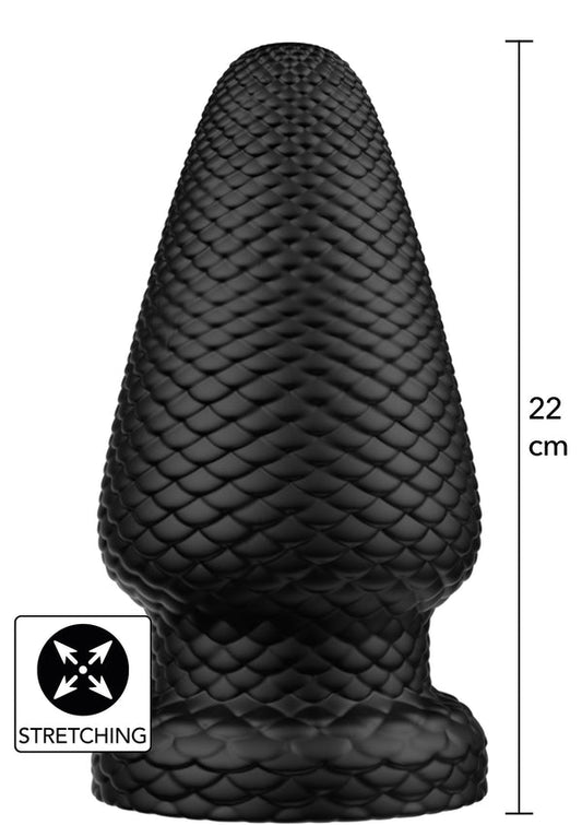 Beste vandaag nog: Giant Dragon Butt Plug PVC XXL by Hidden Desire Extreme - bij Happytoys Sexshop: online sex shop for Feeling Happy & Easy 😊 - Default Title - 21237 - BLACK
