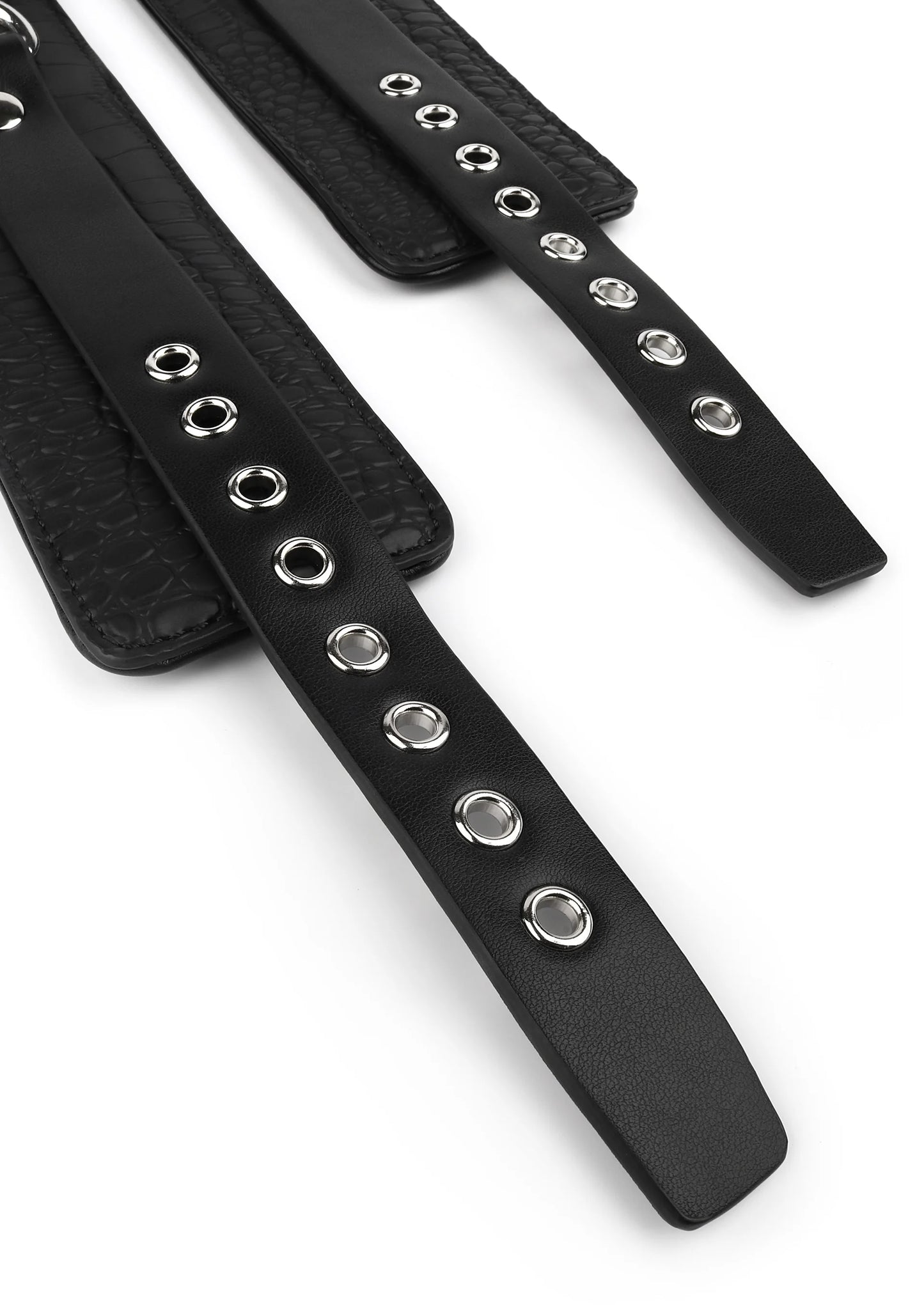Beste vandaag nog: Croc - Embossed Ankle Cuffs by Feros Avanza - bij Happytoys Sexshop: online sex shop for Feeling Happy & Easy 😊