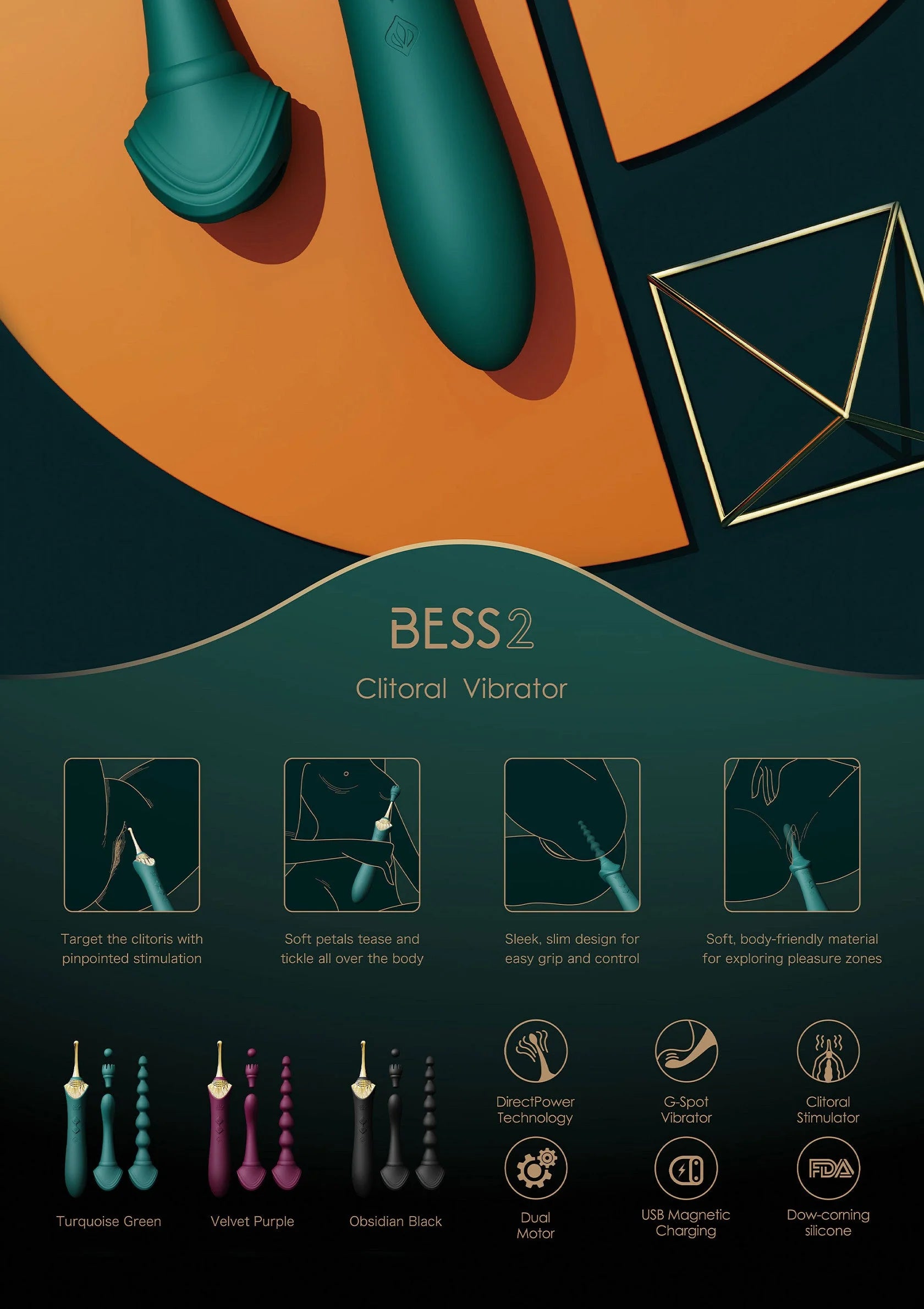 Beste vandaag nog: Bess 2 Clitoral Vibrator by Zalo - bij Happytoys Sexshop: Toys for Feeling Happy & Easy 😊