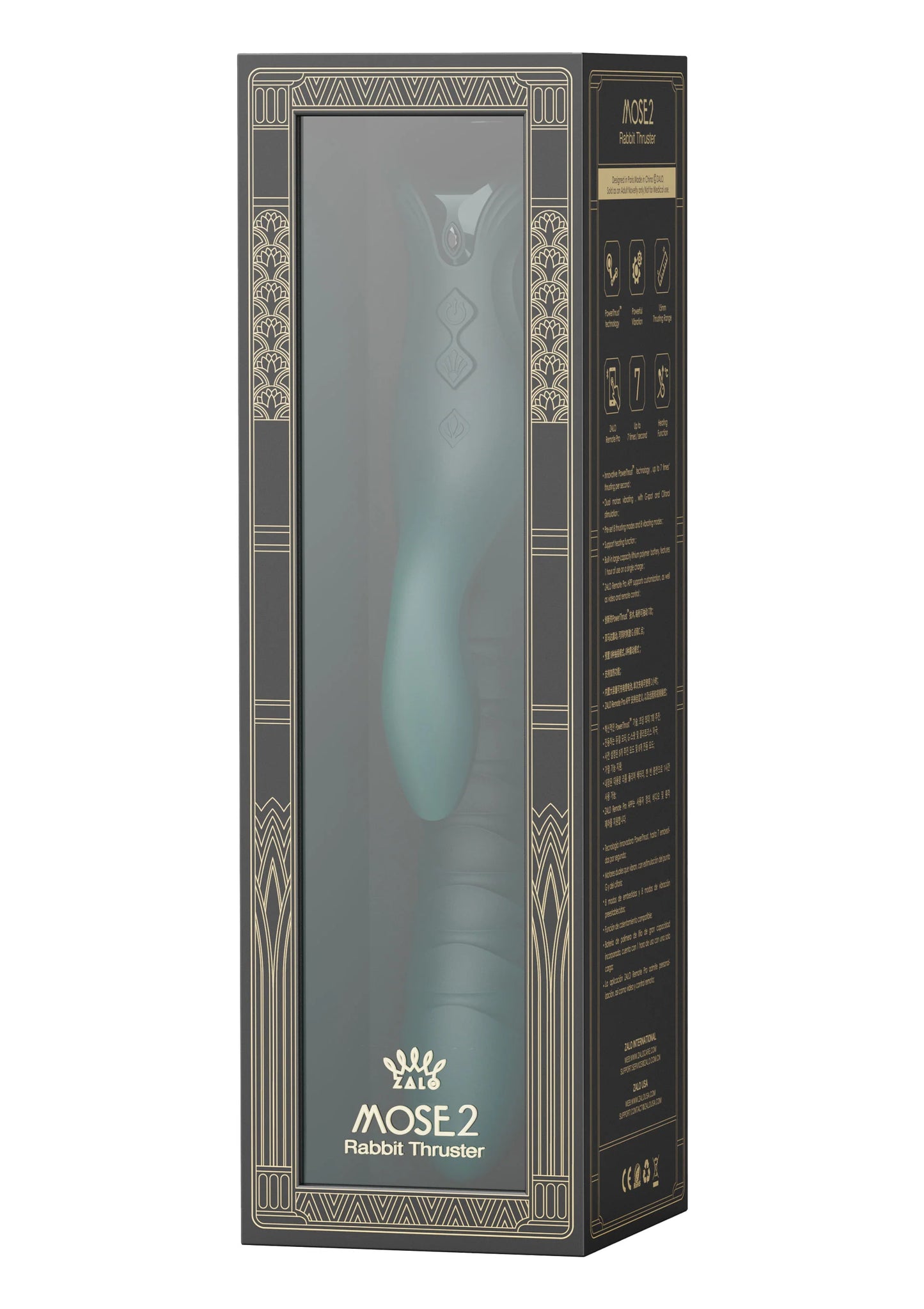 Beste vandaag nog: Mose 2 Rabbit Thruster+Heating by Zalo - bij Happytoys Sexshop: online sex shop for Feeling Happy & Easy 😊