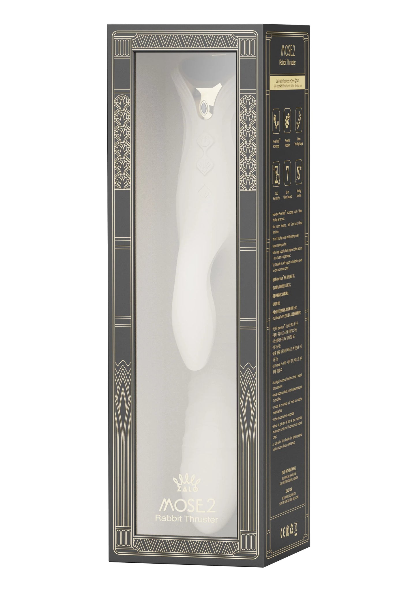 Beste vandaag nog: Mose 2 Rabbit Thruster+Heating by Zalo - bij Happytoys Sexshop: online sex shop for Feeling Happy & Easy 😊
