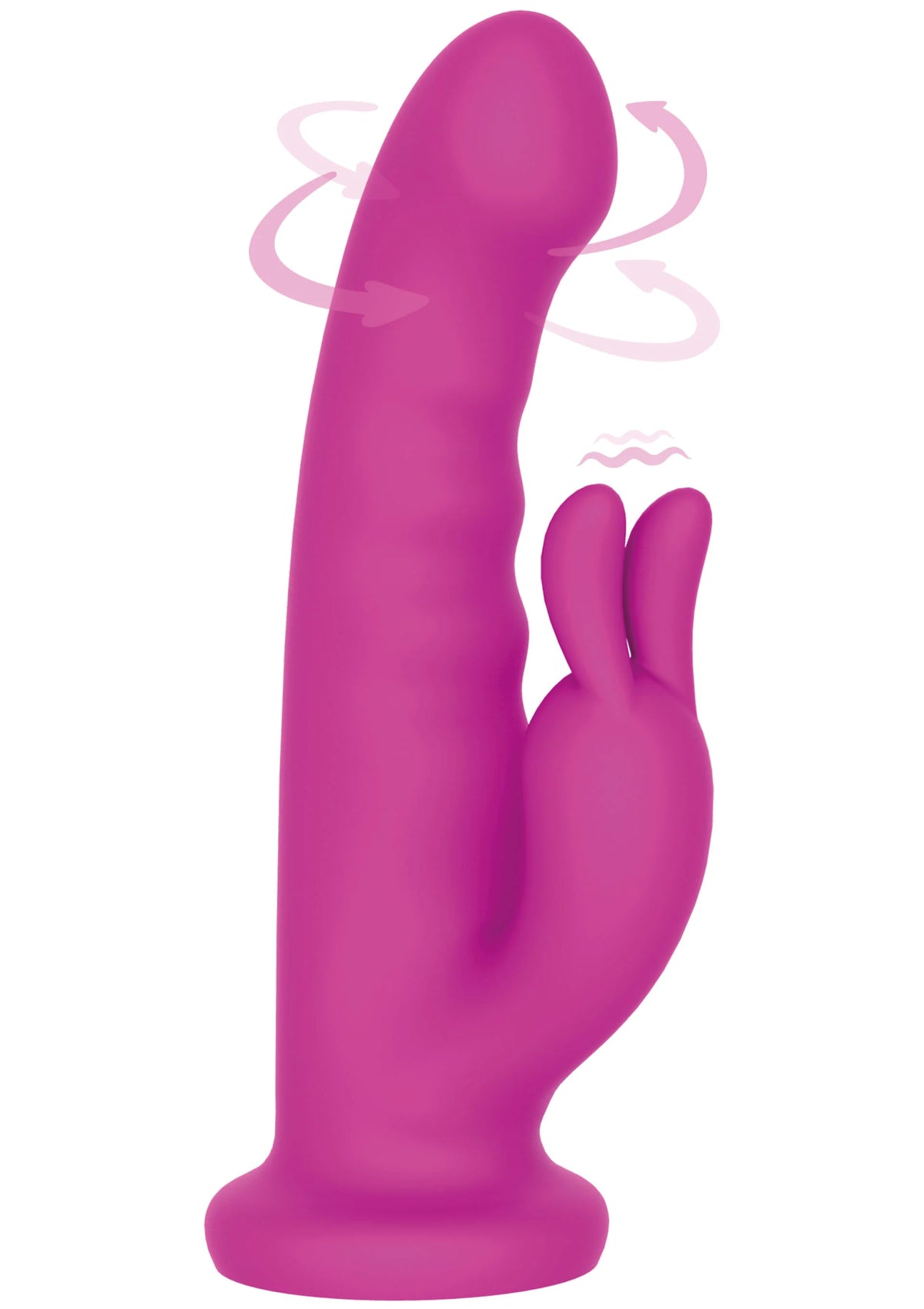Beste vandaag nog: Rotating Rabbit Vibrator by Playhouse Delight - bij Happytoys Sexshop: online sex shop for Feeling Happy & Easy 😊 - Default Title - 25573 - PINK