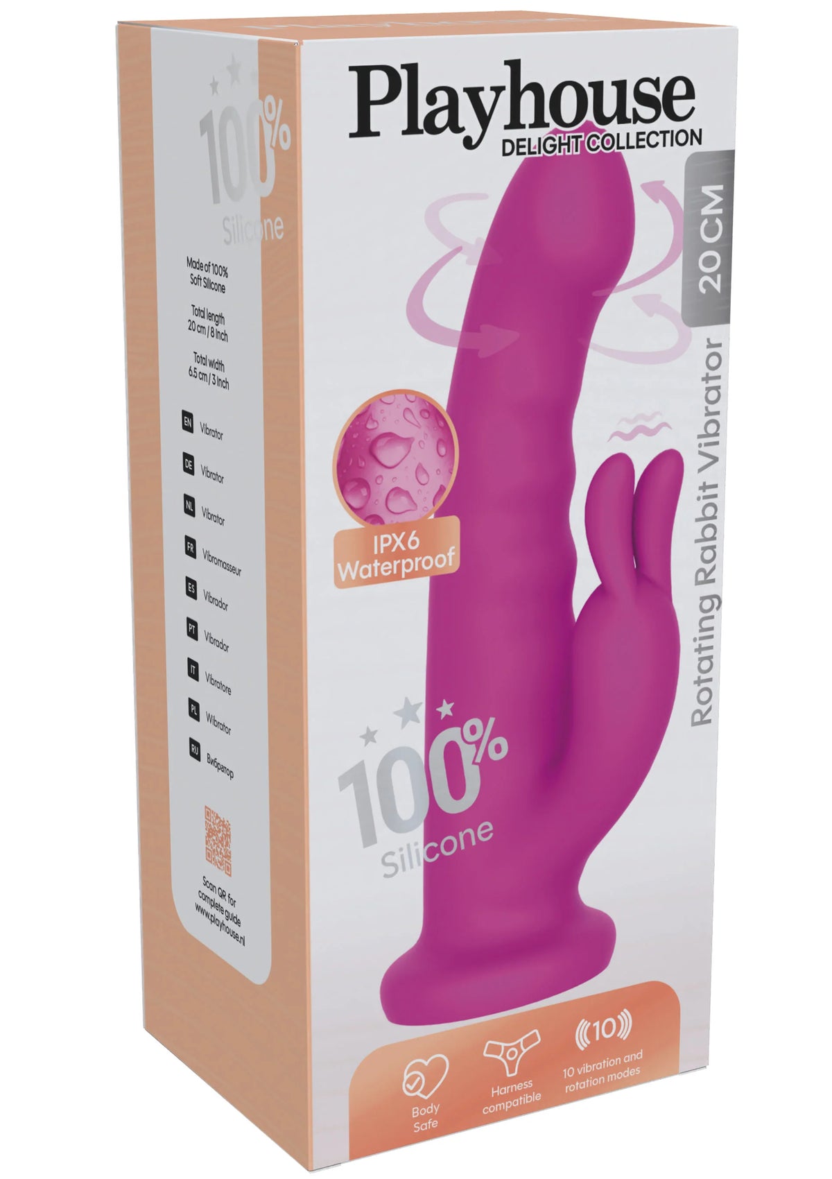 Beste vandaag nog: Rotating Rabbit Vibrator by Playhouse Delight - bij Happytoys Sexshop: online sex shop for Feeling Happy & Easy 😊