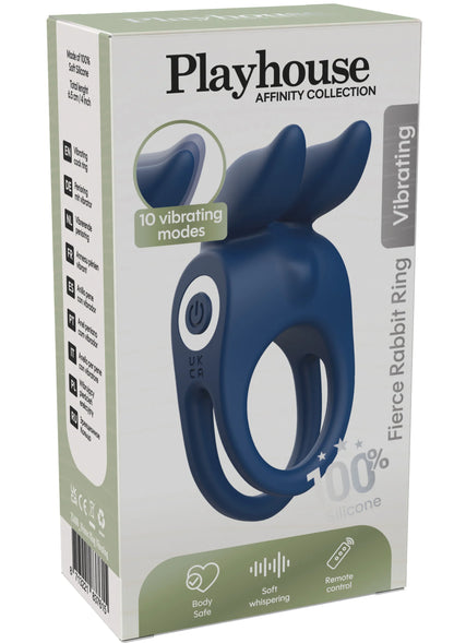 Beste vandaag nog: Fierce Rabbit Ring Vibrating Couples Cock Ring by Playhouse - bij Happytoys Sexshop: online sex shop for Feeling Happy & Easy 😊 - Default Title - 25602 - BLUE