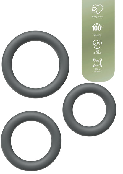 Beste vandaag nog: Cock Ring Set 3pcs by Playhouse - bij Happytoys Sexshop: online sex shop for Feeling Happy & Easy 😊