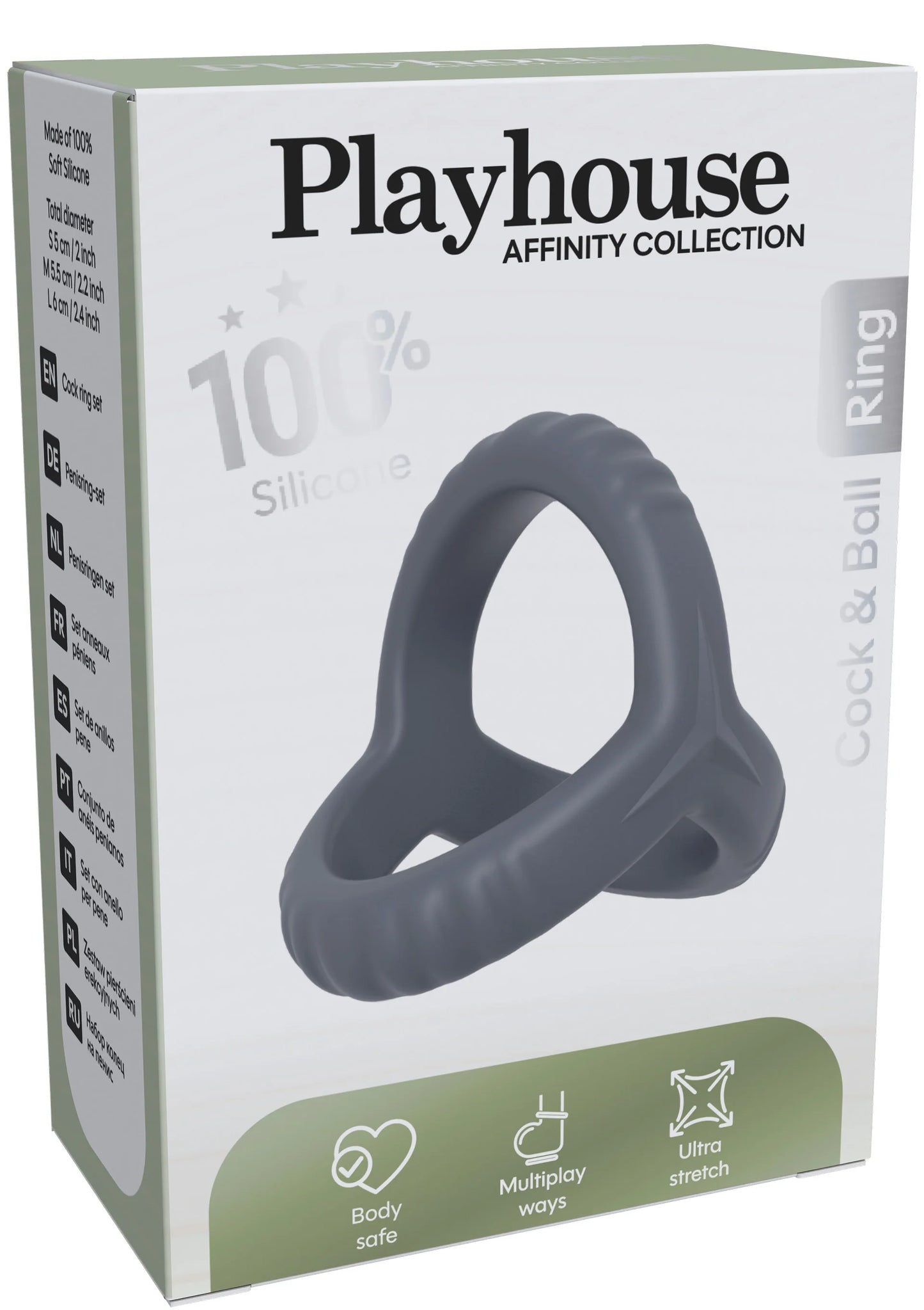 Beste vandaag nog: Cock Ring Set 3pcs by Playhouse - bij Happytoys Sexshop: online sex shop for Feeling Happy & Easy 😊 - Default Title - 25605 - GREY