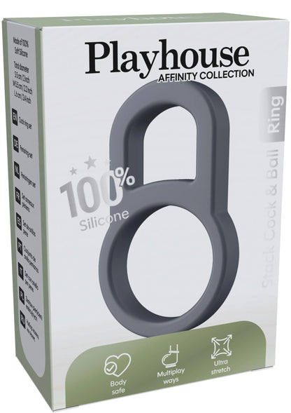 Beste vandaag nog: Stack Cock & Ball Ring by Playhouse - bij Happytoys Sexshop: online sex shop for Feeling Happy & Easy 😊 - Default Title - 25606 - GREY