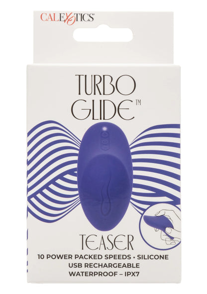CalExotics Turbo Glide Teaser glijmassager doos, waterdicht en USB-laadbaar