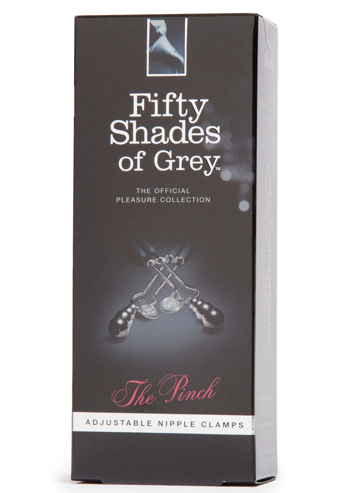 Verpakking van The Pinch verstelbare tepelklemmen Fifty Shades of Grey
