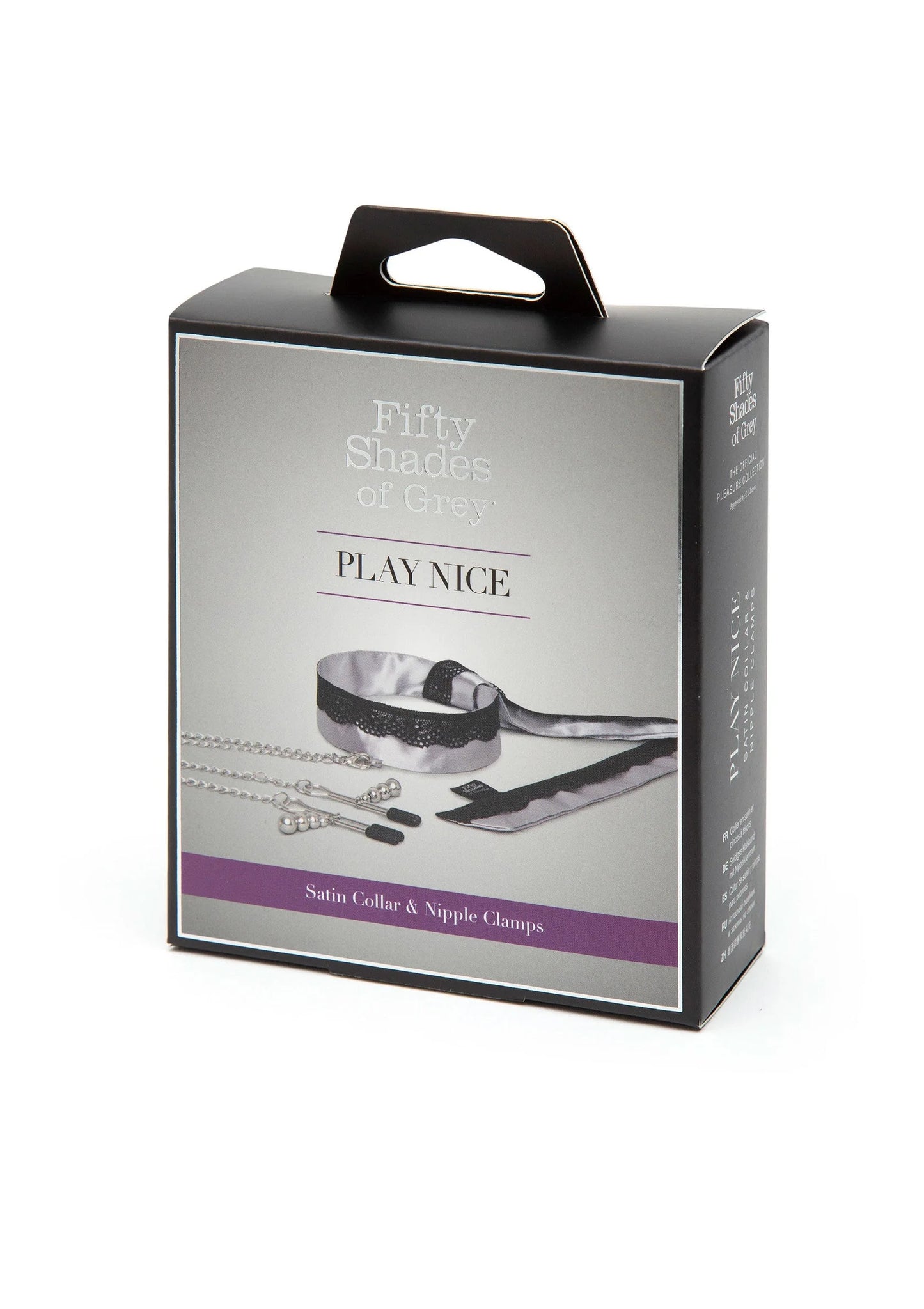 Verpakkingsdoos Fifty Shades of Grey Play Nice voor satijnen choker en nippelklemmen