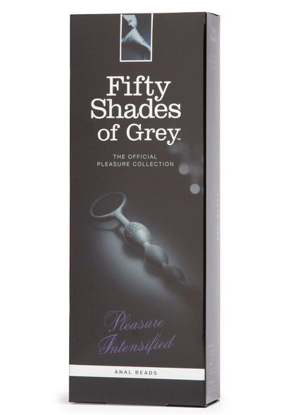 Doos van Fifty Shades of Grey 'Pleasure Intensified' met anale beads afbeelding.