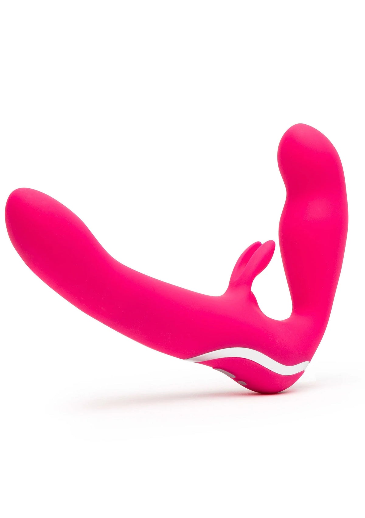Beste vandaag nog: Vibrating Strapless Strap On Vibrator by Happy Rabbit - bij Happytoys Sexshop: online sex shop for Feeling Happy & Easy 😊 - Default Title - 29159 - PINK