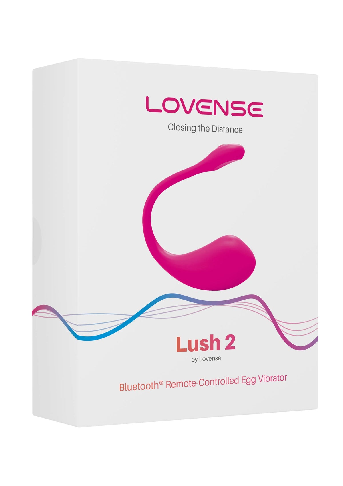 Verpakking van Lovesense roze eivibrator met Bluetooth-afstandsbediening opdruk