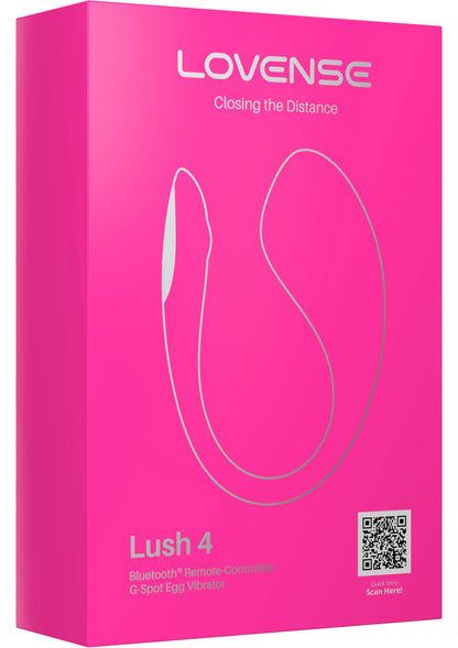 Lovense Lush 4 doos, roze, met ovaal-design en QR-code