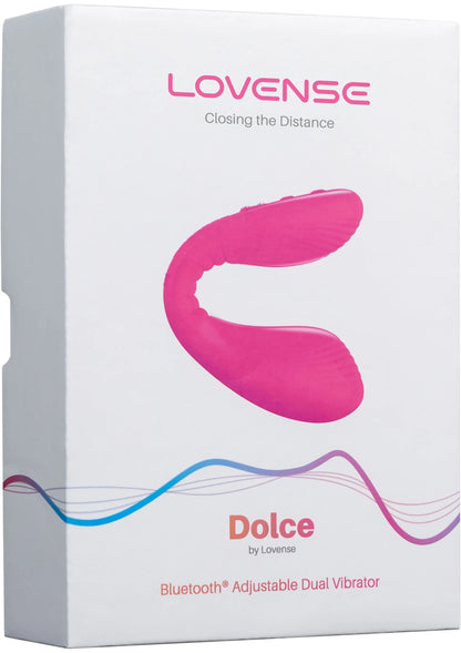 Roze Lovesense Dolce koppelvibrator doos met productafbeelding
