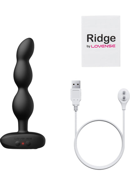 Lovesense Ridge anale kralenplug met usb-kabel en kleine afstandsbediening